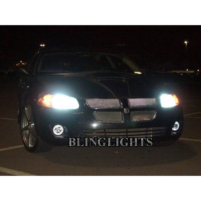 For LED Angel Eye Fog Lights for 2001-2006 Dodge Stratus Sedan