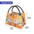 thumbnail image 2 of Fotbe Halloween Flamingos Bolsa Térmica Portátil con Estampado, Bolsa de Entrega de Alimentos Aislada, Bolsa Reutilizable de Gran Capacidad para Comidas y Supermercado, 2 of 6