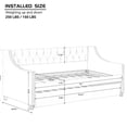 thumbnail image 3 of Light Gray Color, Sturdy Construction - Twin Size Daybed with Trundle for Bedroom, 3 of 5