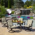 thumbnail image 3 of ARDEN Outdoor Dining Chair Cushion, 2 Pack, 20 x 20, Rain-Proof, Fade Resistant, Tan Diamond Trellis, 3 of 9