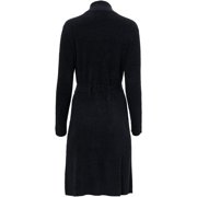 Barefoot Dreams CozyChic Lite Ribbed Robe, Black, L-XL