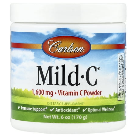 Carlson Mild-C, Vitamin C Powder, 1,600 mg, 6 oz (170 g)
