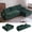 Green, variant on Modern L-Shape Cloud Couch, Modular Sectional 3-Seat with Oversized Chaise, Black Boneless Couch for Living Room, Memory Foam Compressed Sofa Sleeper