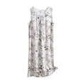 thumbnail image 4 of Sakmal Soft Moomoo House Dress for Women Long Plus Size White Sleepwear Sleeveless Floral Sleep Tanks for Women, 4 of 5
