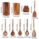 thumbnail image 2 of Popular!Maojin Utensilios de cocina de teca natural: cucharas y utensilios de cocina de sujeción cómoda, utensilios de cocina, utensilios de cocina de madera para cocina, 2 of 2