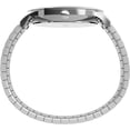 thumbnail image 1 of Reloj fácil lector de 40 mm Timex hombre moderno silver-tone caso blanco dial con banda de expansión, 1 of 2