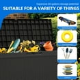 thumbnail image 5 of Dextrus 60 Gallon Outdoor Resin Deck Box,Weatherproof&Lockable Rattan Storage Box with Handles for Garden Patio, Black, 5 of 10