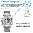 Hearkent Atomic Digital Wrist Electronic for Seniors, Automatic Time