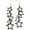 black, variant on 70s 80s Y2K Star Acrylic Drop Dangle Earrings for Women Jewelry Colorful Candy Hollow Disco Costume Cosplay Exaggerated Party Punk Gothic