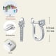 thumbnail image 5 of Hoop Earrings 925 Sterling Silver U Shaped Huggie Earring Birthstone Jewelry for Women, 5 of 5