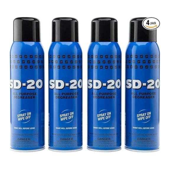 SD-20 All Purpose Degreaser 1 lb 2 oz/ 510g, Spray on-Wipe Off, Pack of 4