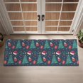 thumbnail image 2 of Dark Blue Christmas Pattern Door Rugs,Washable Non Slip Door Mats Indoor,Decorative Door Mats,Entry Mat Indoor for Entrance,Bedroom,Kitchen,Bathroom,16"x47", 2 of 6