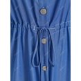 thumbnail image 4 of Vestido Camisero de Túnica con Cintura con Cordón en Talla Extra Rosegal  Vestidos camiseros de talla grande, 4 of 5