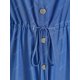 thumbnail image 4 of Vestido Camisero de Túnica con Cintura con Cordón en Talla Extra Rosegal  Vestidos camiseros de talla grande, 4 of 5
