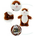 thumbnail image 4 of Lovely Talking Plush Hamster Toy, Can Change Voice, Record Sounds, Nod Head or Walk, Early Education for Baby, Different Size for Choice bright brown and walking 18cm, 4 of 7