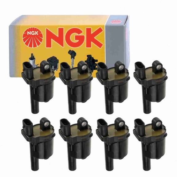 8 pc NGK 48881 Ignition Coils for 12621750 12658183 12674754 E1242 IC848 UF-742 UF742 Spark Plug Wire Boot Fits select: 2014-2023 CHEVROLET SILVERADO, 2014-2023 GMC SIERRA