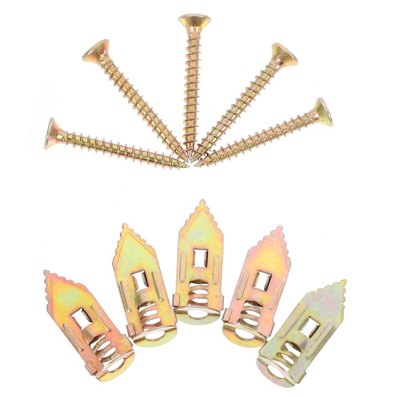 50 Pcs Anchor Steel Wall Expansion Screw Gypsum Board Anchors