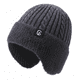 thumbnail image 1 of Abbraccia Gorro de invierno hombre, tejido cálido, cubre orejas, negro, 1 of 6