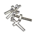 thumbnail image 4 of 100 piezas de cruces Charms remolque cruces hacer charms para joyería, collar DIY, 23x11mm, 4 of 9