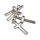thumbnail image 4 of 100 piezas de colgante de aleación de plata hueca elegante, accesorios de joyería / 23x11mm, 4 of 9
