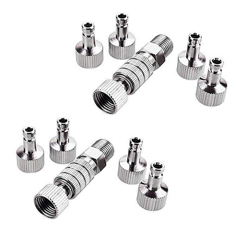 Airbrush Quick Disconnect Coupler Release Fitting Adapter with 5 Male  Fitting, 1/8 INCH M-F