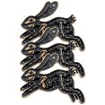 thumbnail image 4 of Shisuyan Animal Enamel Pin Enamel Pin Badges Black Alloy 3Pcs Skeleton Design, 4 of 7