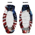 thumbnail image 6 of Yuyamidu Eagle UTV Seat Cover 2 PCS American Flag Mule Bench Seat Cover Compatible with Kawasaki Mule 3000 3010 3020 4000 4010 2001-2023 2025 UTV Accessories, 6 of 7
