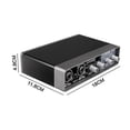 thumbnail image 5 of Interfaz de audio 24 bits/192 Khz 2x2 Tarjeta de sonido USB Preamplificador de micrófono Soporte Micrófono Guitarra Bajo Computadoras Grabación Teyun, 5 of 5