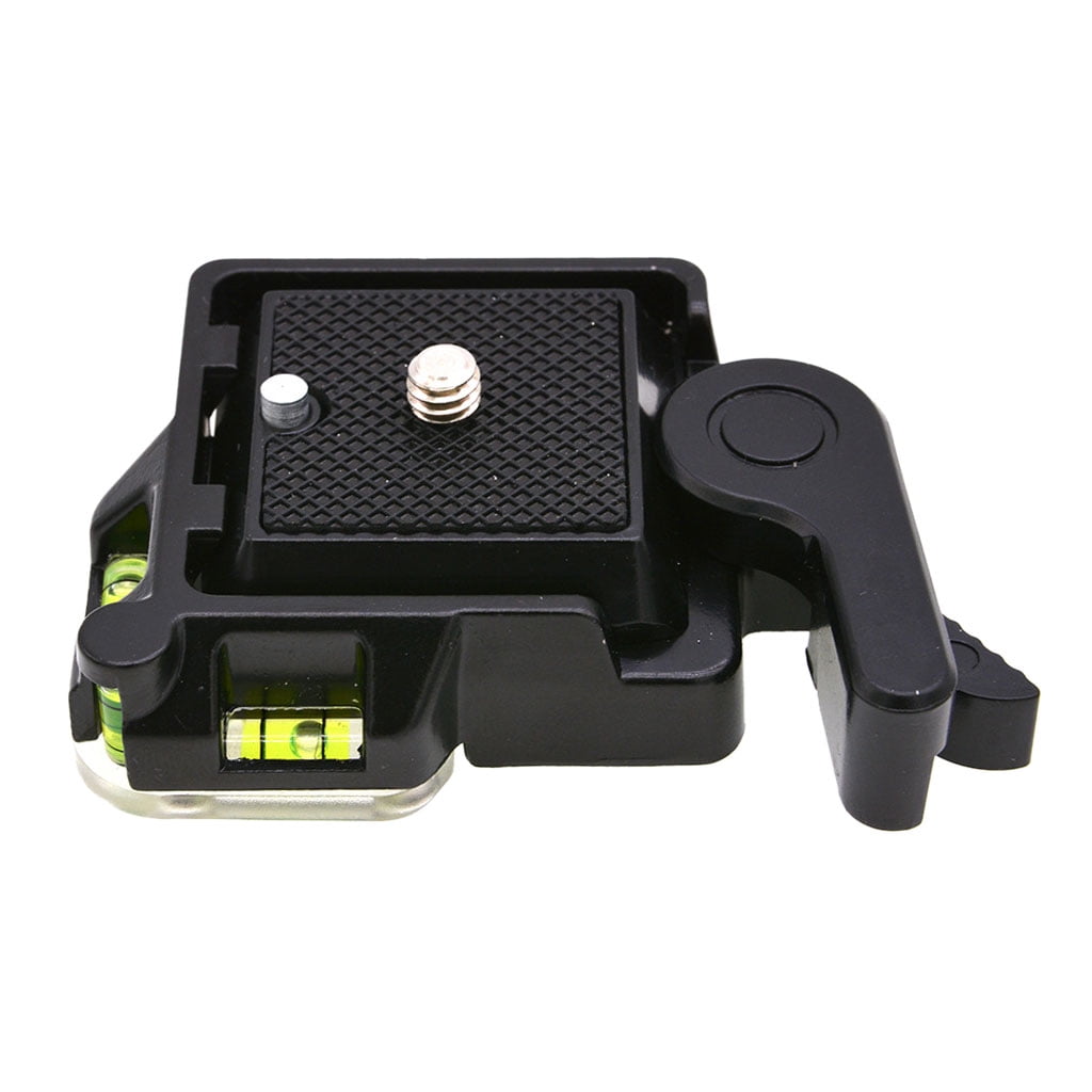 Tizuqe Quick Release Plate for DSLR Camera Tripod Monopod Stabilizer Ball for Head (Bla