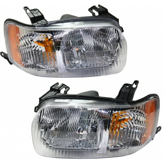 For Ford Escape Headlight Assembly 2001-2004 Pair Driver and Passenger Side DOT Certified FO2518103   FO2519103