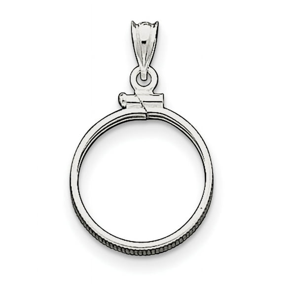 925 Sterling Silver 19.1 x 1.5mm $0.01 Plain Coin Bezel (19x31mm) Pendant / Charm Pendant / Charm