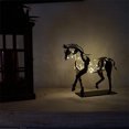 thumbnail image 5 of Escultura de caballo de metal rústico Adonis Estatua de caballo Adorno de decoración JAMW Sencillez, 5 of 5