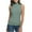 Mint Green, variant on Patlollav Womens Turtleneck Tops Fashion Casual Solid Color Sleeveless Blouse T-Shirt