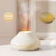 thumbnail image 5 of Humidificador de niebla de llama Difusor de aceite esencial de aromaterapia con luz nocturna de 7 co Abody Blanco, 5 of 7