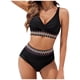 thumbnail image 4 of Traje de Baño de Bikini de Mujer Cuerpo Dividido Cintura Alta Abdominal Que Cubre Traje de Baño Ajustado, Ropa de Playa Sexy de Poliéster para la Piscina, el Mar Y el Verano, 4 of 9