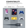thumbnail image 7 of Liquipel Powertek USB Type C Charger Cable, 6ft Fast Charging USBC to USBA Cord, Adapter for Car, Galaxy, Android, Note, MacBook, Nintendo, Playstation, Chromebook, Pixel, Two Tone Black, 7 of 7