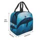 thumbnail image 3 of Easygdp Ocean Dolphin Fish School Bolsa Térmica Premium - Tela Oxford Impermeable, Gran Capacidad, Bolsillo Frontal, Unisex para Trabajo, Escuela, Actividades al Aire Libre y Picnics, 3 of 8