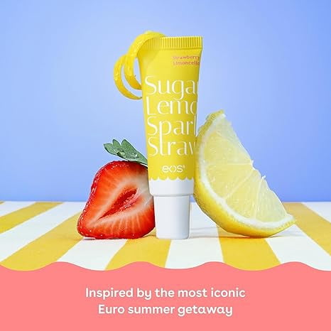eos Limited Edition 24H Moisture Super Balm - Strawberry Limoncello - 0.35 fl oz
