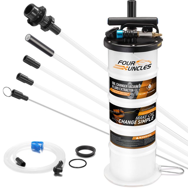 Extractor de aceite FOUR UNCLES, neumático/manual, 6.5 L, con 5 tubos