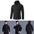 thumbnail image 4 of Chaqueta De Senderismo Para Hombre Softhell Con Capucha Impermeable Impermeable SG shamjiam Chaqueta de hombre, 4 of 9