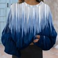 thumbnail image 2 of AJHSAKLt Sweatshirt for Women Graphic Crewneck Tops Loose Fitting Pullover Printed Long Sleeved Versatile Casual Sweater Essentials Hoodie Dark Blue, 2 of 8