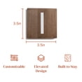 thumbnail image 7 of Stiles Crossword Letter Tiles, Wooden Wall Decor, 3.5 Inch, Walnut, Letter I, 7 of 7