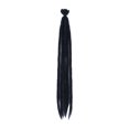 thumbnail image 1 of ITFABS Ladies Handmade Toupee Straight Hair Extension Knitted Dirty Braid Wig, 1 of 6