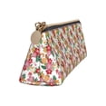 thumbnail image 2 of Xecao Pineapple Flower Print Leather Pencil Case -Stationery Bag Pen Holder for Work & Office, 2 of 5