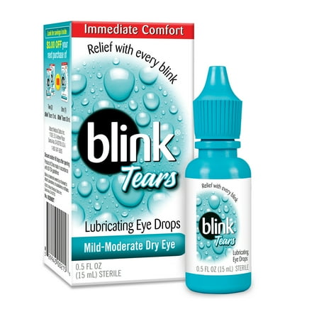 Blink Tears Lubricating Eye Drops, 0.5 fl oz (Best Natural Tears Eye Drops)