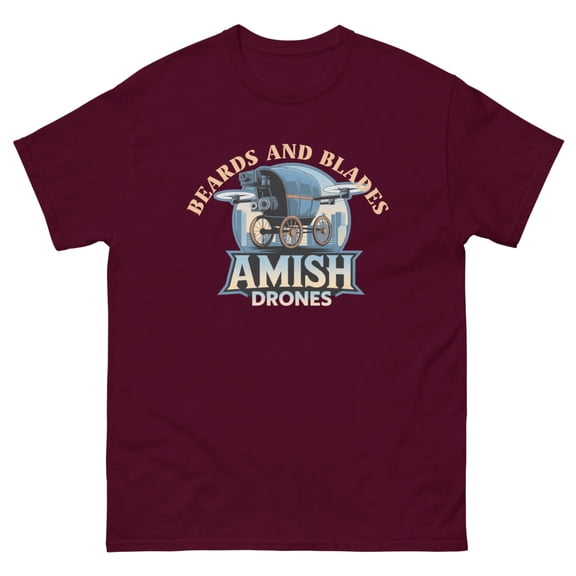 Funny Drone Unisex classic tee (Maroon, S)