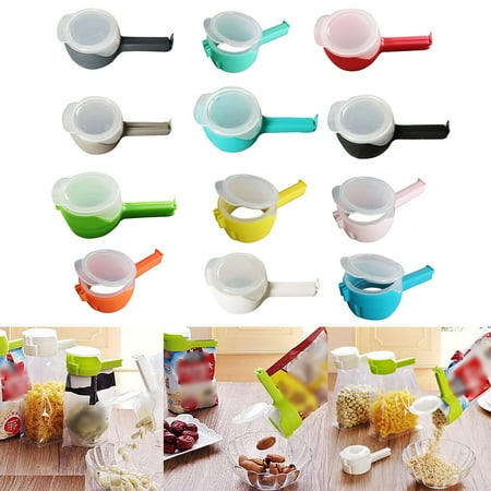 

Sumensumen Autumn Decoration Food Bag Clip With Pouring Spout Clip Bag For Kitchen Suitable For Small Grain Food Liquid Flour And Baby Food Storage Organizer