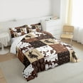 thumbnail image 4 of Manfei Rustic Horse Animal Bedding Comforter Set for Adult, Hippie Aztec Twin Comforter Sets, Southwestern Theme Reversible Bedding Set, Luxury Bedroom Decor, 2-Piece, 4 of 9
