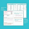 thumbnail image 3 of Budget Planner - Undated Expense Tracker Notebook. 2023-2024 Budgeting Book for 12 Months, Finance Planner, Start Anytime, 5.8" x 8.3", Blue, 3 of 3