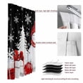 thumbnail image 6 of Black Plaid Christmas Blackout Curtains for Bedroom/Living Room, Pinch Pleated Black Out Curtains, Snowman Gifts Xmas Tree Winter Snowflake Room Darkening Window Drapes with Hooks 2 Panels, 39"x70", 6 of 8